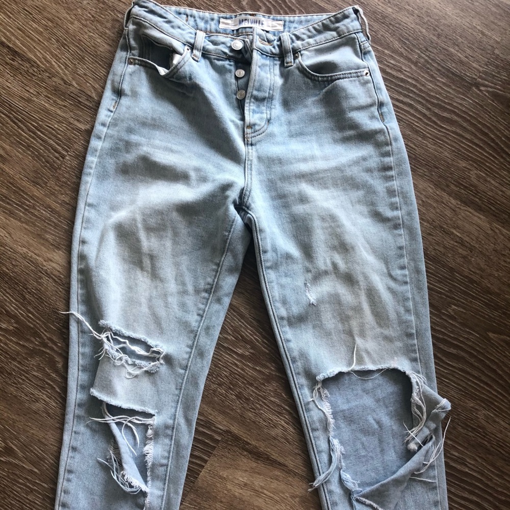 Brandy Melville distressed mom jeans